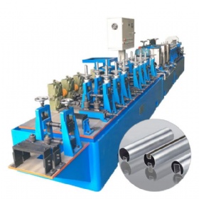 Iron stainless steel pipe welding making machine